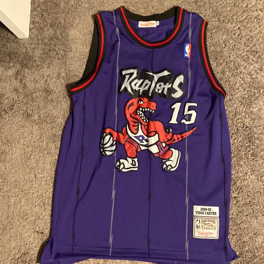 Mitchell & Ness Men's Toronto Raptors Vince Carter #15 Swingman Purple Jersey